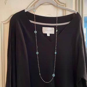 Pretty gold and sea foam necklace.